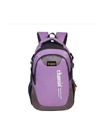 Chansin Kid's Bag Casual Multifunctional Zipper Proppy Kids Lovely Brief Chic School Bagpack Light Purple Color