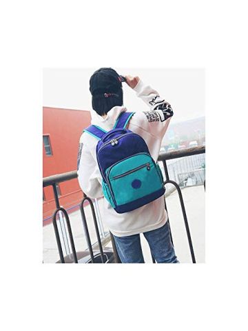 Y&D Student's Fashion Bag Soft Unique Plain Style Zipper Preppy Pendent Chic Backpack Multi Color B07NDY6JZQ