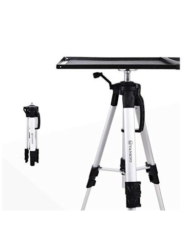 Aluminum Tripod Projector Stand, Adjustable Laptop Stand, Multi-Function Stand