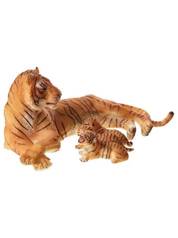 Papo Wild Animal Kingdom Figure, Lying Tigress Nursing Toy