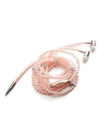 Fashionable Earphones With Mic Beads 3.5mm In-Ear Wired Headphone Connect To Smart Phone
