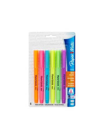 Paper Mate Intro Micro Chisel Tip Highlighters, Assorted Colors