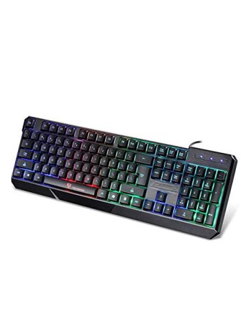 Motospeed K70 L 104 Gaming Esport Keyboard Usb Wired Led Colorful Backlit Backlight Illuminated Pc Laptop Notebook Desktop