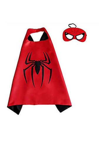 Double Sided Kids or Adults Mini Spider-Man Spiderman Comic Superhero Costume with Mask and Cape