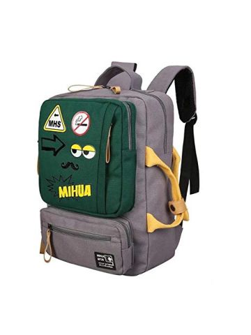 Y&D Student's Fashion Bag Unique Large Capacity Zipper Preppy Durable Chic Backpack Multi Color B07NDYTKPJ