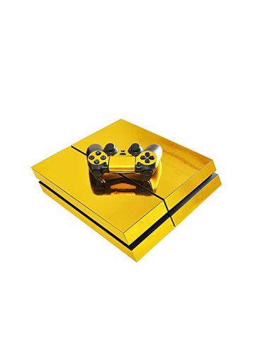 Pure Gold Plating Skin Stickers For Playstation 4 Ps4 Console With Controller Cover Decals