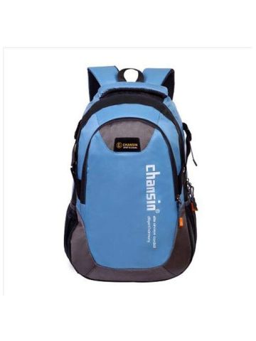 Chansin Kid's Bag Casual Multifunctional Zipper Proppy Kids Lovely Brief Chic School Bagpack Blue Color