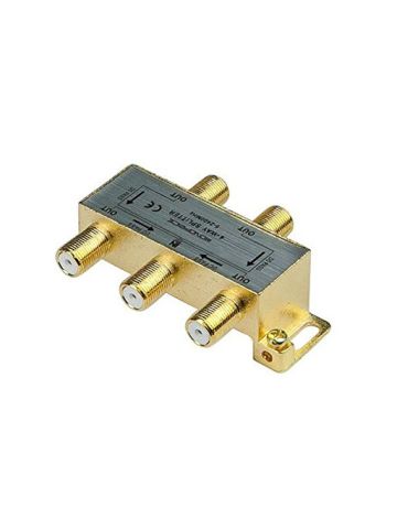 Monoprice Premium 4-Way Coax Cable Splitter F-Type Screw