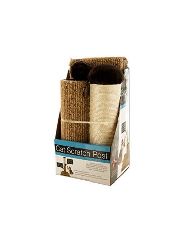 Bulk Buys Multi Textured Cat Scratch Post With Dangling Toy