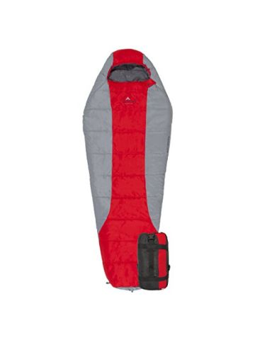 Teton Sports Tracker  5 F Ultralight Sleeping Bag, Red/grey