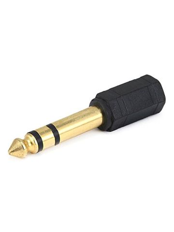 Monoprice 107139 6.35mm Stereo Plug To 3.5mm Stereo Jack Adaptor, Gold Plated