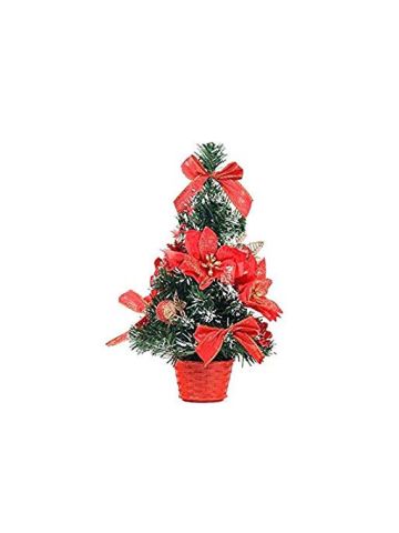 Merry Christmas 30cm Durable Christmas Tree With Colorful Flower Decor For Home & Office Decoration
