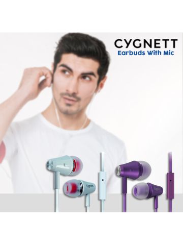 Cygnett Earbuds With Mic For iPod, iPad and MP3 players, Color: White