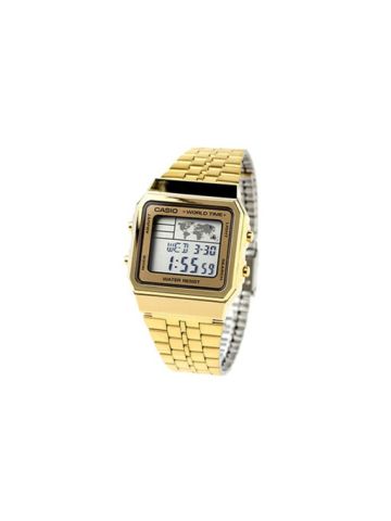 Casio Men's Digital World Time A500 WGA-9 DF Stainless Steel Watch