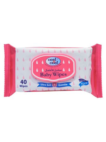 Cool And Cool Baby Wipes 40âS With Lid