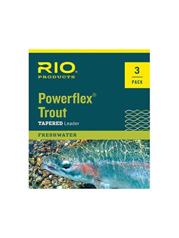 Rio Rio: Powerflex Trout Leaders, 3 Pk, 9ft 6X