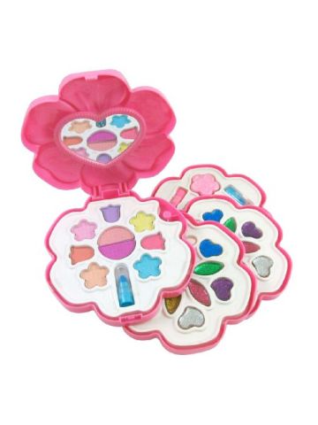 Petite Girls Flower Shaped Cosmetics Play Set Fashion Makeup Kit For Kids