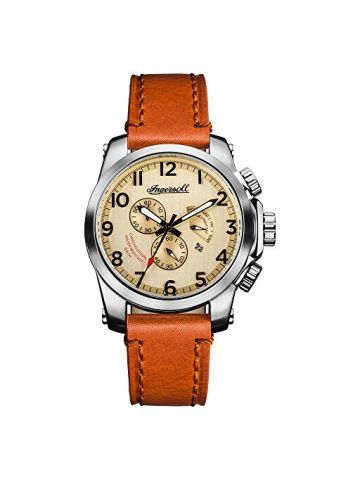Ingersoll Men's Quartz Stainless Steel And Leather Casual Watch
