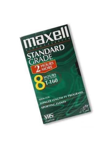 Maxell Premium Grade T-160 VHS Videotapes 10-Pack