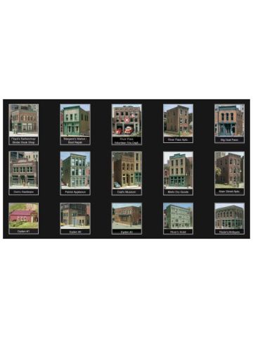 Woodland Scenics HO Scale River Pass Building Set