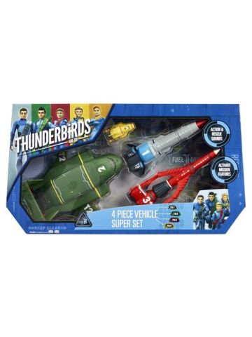 Thunderbirds Are Go 4 Piece Vehicle Super Set Dispatched From UK