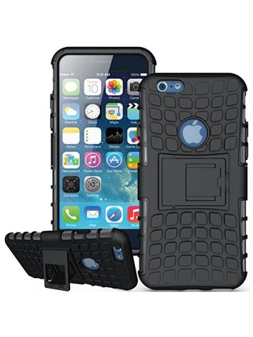 MagicSky Heavy Duty Hybrid Dual Layer Protective Case For IPhone 6/6S - Black