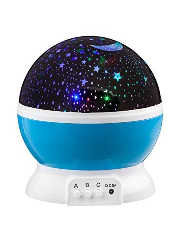 Choetech Rotating Star Projection LED Light Star Moon Blue