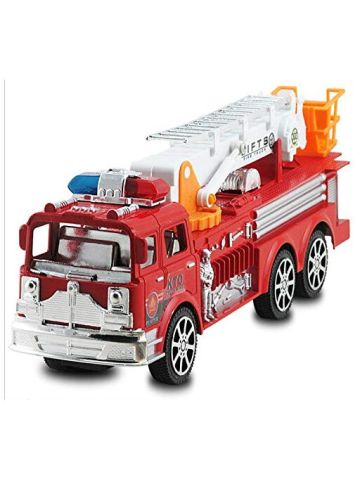 Fire Truck Toy Cool Toy Simulation Retractable Ladder Truck