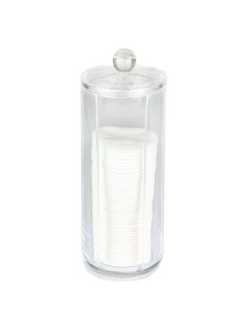 Cosmetic Organizer Compactor Container Make-Up Discs Diam 7.5 X 20 H Cm
