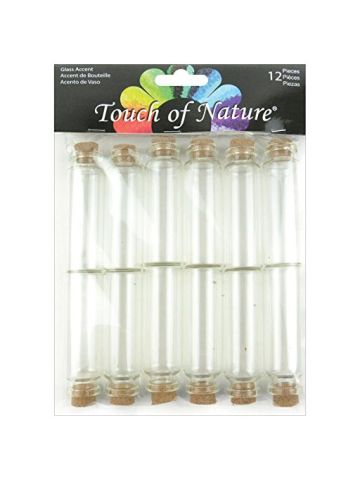 Mini Glass Vials W/Cork 20ml 12/Pkg-2.75