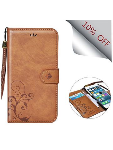 Cornmi , Leather Wallet Stand Cover For iPhone 7 Plus 5.5