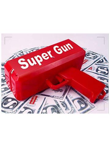 Party Fun Toys Money Gun Cash Cannon Shoot Gun, Bill Gun Usd Dollars Bill