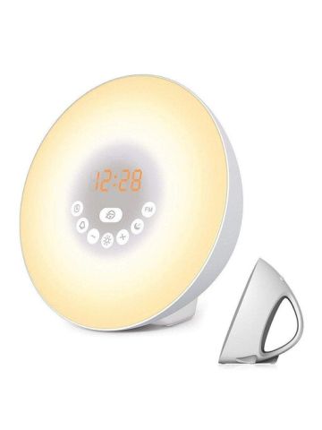 Sunrise Alarm Clock, Digital Clock, Wake up Light 6 Nature Sounds, Fm Radio Touch Control