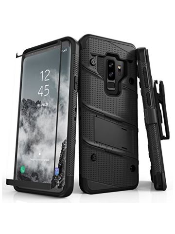 Zizo Bolt Series Samsung Galaxy S9 Plus Case Full Curved Glass Screen Protector