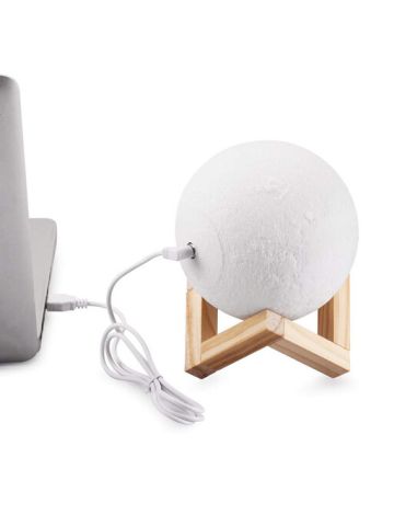 Lighting Night Light Led 3D Printing Moon Lamp Warm And Cool White Dimmable