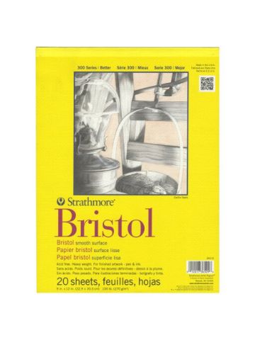 Strathmore Bristol Smooth Paper Pad 9X12-20 Sheets Pack Of 1