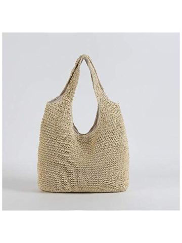 Y&D Ins Style Beach Holiday Bag, Hand-woven Single Shoulder Bag, Commuter Bag B07Q47VFQQ