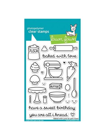 Lawn Fawn Clear Stamps 4X6 - Baked With Love