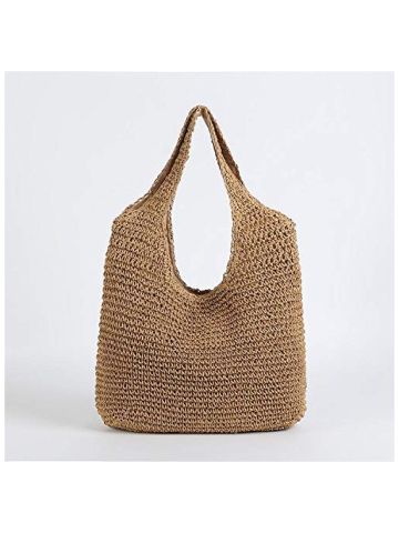Y&D ins style Beach Holiday Bag, Hand-woven Single Shoulder Bag, Commuter Bag B07Q4933PD