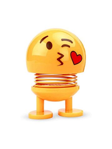 Foonee Smiley Spring Doll, Cute Emoji Bobble Head Dolls Car Ornaments Bounce Toys