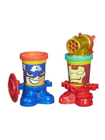Play-Doh Marvel Can-Heads Featuring Iron Man And Captain America