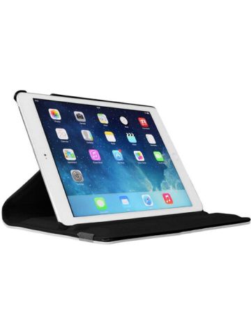 360 Degree Rotating Ipad Air 2 Case Stand Case with Smart Cover Auto Sleep, Wake Feature Black