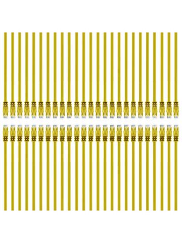 Gear It Cat5e Ethernet Patch Cable 0.5 Feet - Snagless Rj45 Computer Lan Network Cord, Yellow