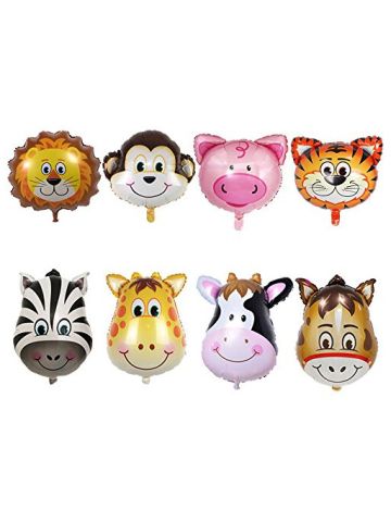 Funprt Jungle Farm Animals Theme Birthday Party Decorations Balloons