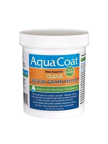 Aqua Coat, Best Wood Grain Filler. Clear Gel, Water Based