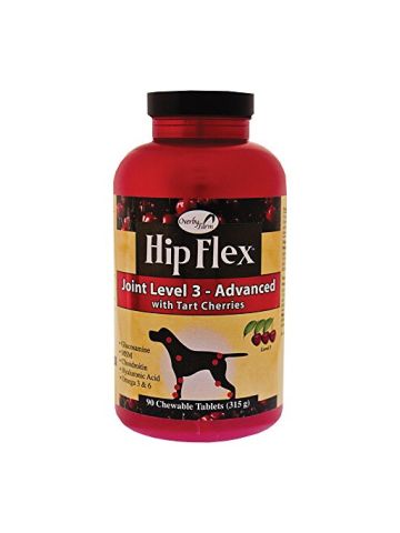 NaturVet Overby Farm Hip Flex Joint Level 3 Advanced Care With Tart Cherries For Dogs