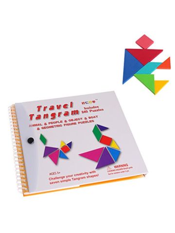 SuxiDi 150 Puzzles Book Magnetic Tangram Toys