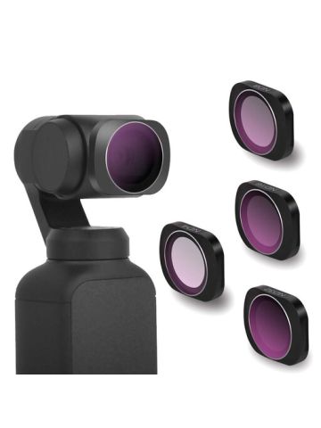 Sunnylife Nd4-Pl+nd8-Pl+nd16-Pl+nd32-Pl Lens Filter For Dji Osmo Pocket Handheld Gimbal Camera