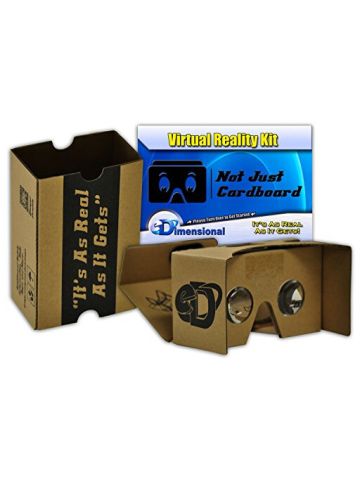 Complete Google Cardboard Kit Version 2.0 Virtual Reality Headset V2 With Head-strap
