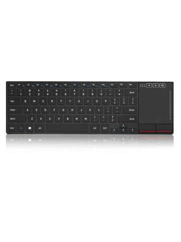 Rii K22 Slim Wireless Keyboard With Touchpad, Rechargable Battery For Pc, Mac, Laptop, Gaming Consoles